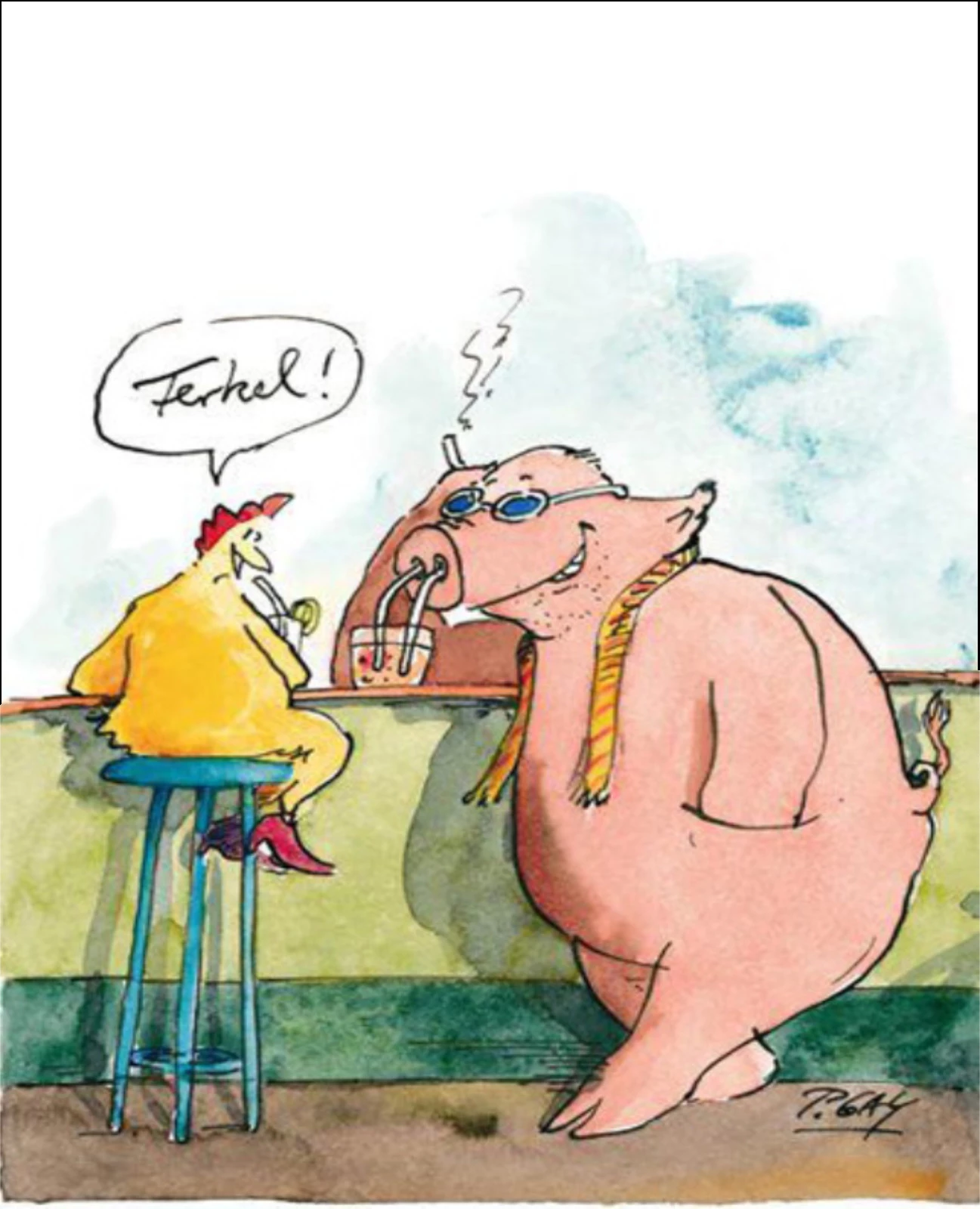 Gaymann Kollektion Poster “Ferkel“ 50x70 cm