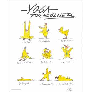 Gaymann Kollektion Poster “Yoga für Kölner“, 40x50cm