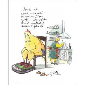 Gaymann Kollektion Poster “Im Sitzen wiegen“, 40x50cm