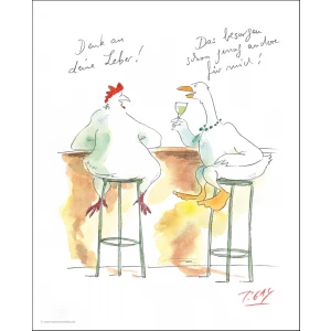 Gaymann Kollektion Poster “Denk an deine Leber“, 40x50cm